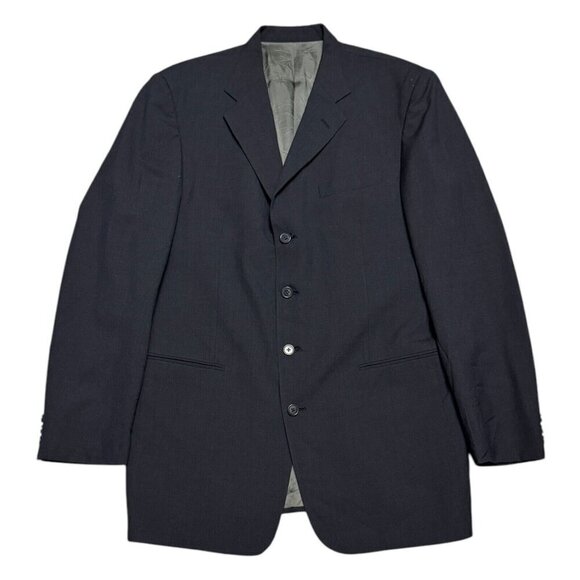 GIVENCHY VINTAGE 80s Luxury Designer Business Suit Jacket Blazer Mens 44 - Picture 1 of 7